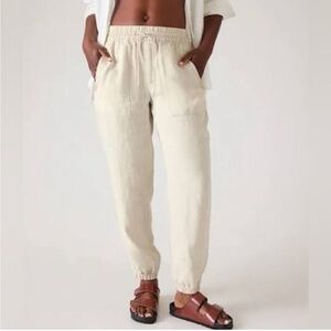 Women’s Athleta Linen Retreat Joggers New NWOT XL